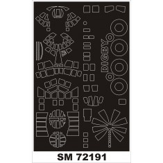 1/72 Douglas Digby Paint Mask for Special Hobby kit