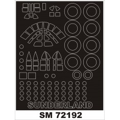 1/72 Sunderland Mk.I Paint Mask (outside) for Italeri kit