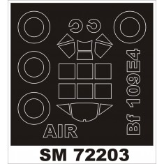 1/72 Bf-109E-4 Paint Mask for Airfix kit (outside)