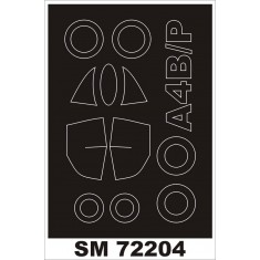 1/72 A-4B Skyhawk Paint Mask for Airfix kit (outside)