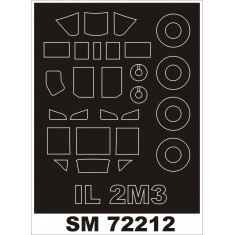1/72 IL-2M3 Paint Mask for Tamiya kit (outside)