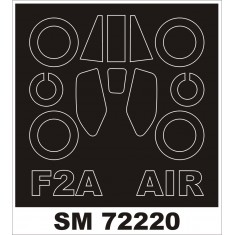 1/72 EE (English Electric) Lightning F.2A Paint Mask for Airfix kit (outside)
