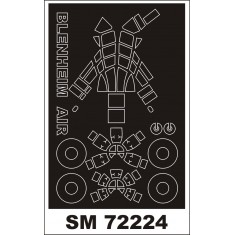 1/72 Bristol Blenheim Mk.I Paint Mask for Airfix kit (outside)