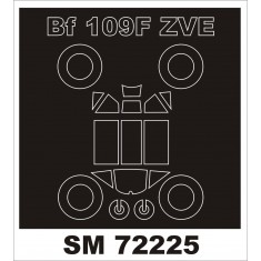 1/72 Messerschmitt Bf 109F-2 Paint Mask for Zvezda kit (outside)