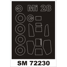 1/72 Mil Mi-28N Paint Mask for Zvezda kit (outside)