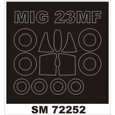 1/72 Mikoyan MiG-23MF Paint Mask for KP Models kit (outside)