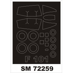 1/72 McDonnell F-101 Voodoo Paint Mask for Valom kit