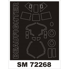 1/72 Bristol Beaufighter TF.X Paint Mask for Airfix kit