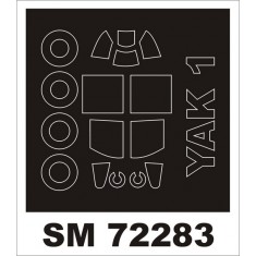 1/72 Yakovlev Yak-1 Paint Mask for Brengun kit (outside)