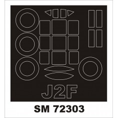1/72 J2F Duck Paint Masks for Valom kits (outside)