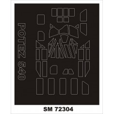 1/72 Potez 540 (Transport) Paint Masks for AZ-Model kits (outside)
