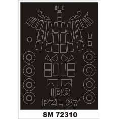 1/72 PZL P-37 Los Paint Mask for IBG kits (outside)
