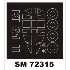 1/72 Kawasaki Ki-61 II Hien Paint Masks for RS-Model Kit (Outside)