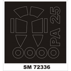1/72 Piper PA-25 Paint Mask for KP Models kits (outside)