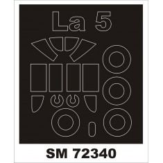 1/72 Lavochkin La-5 Paint Masking for Clear Prop Models kits (outside)