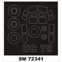 1/72 Cessna UC-78 Bobcat Paint Masking for KP kits (outside)