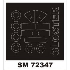 1/72 Gloster E-38 Paint Masking for Clear Prop kits