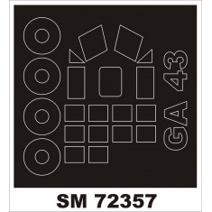 1/72 General Aviation Ga-43 Clark Masking for SOVA-M kits (outside)