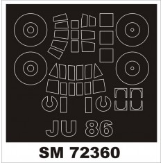 1/72 Junkers Ju-86 Masking for RS Models kits (outside)