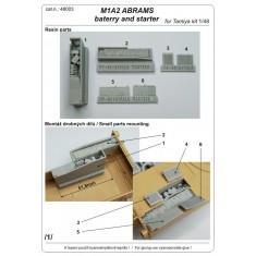 1/48 M1A2 Abrams Battery and Starter Detail set for Tamiya kits