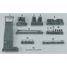 1/48 GMC CCKW 2.5t 6x6 Bumper Additional Canisters, Winch for Tamiya kits
