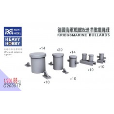 1/200 Kriegsmarine Bollards x88