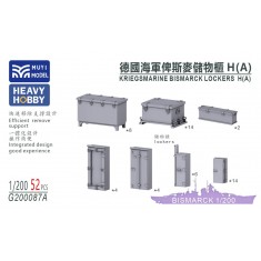 1/200 Kriegsmarine Bismarck Lockers H(A) x52
