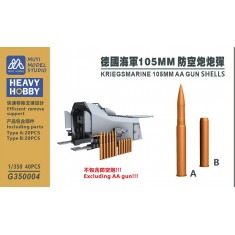1/350 Kriegsmarine 105mm AA Gun Shells (Without AA Guns) x40