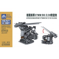1/350 Kriegsmarine 37mm SK C/30 Guns x8