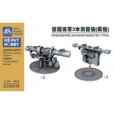 1/350 Kriegsmarine 3m Rangefinder (2 Types) x4