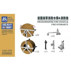 1/350 Kriegsmarine Fire Hoses & Fire Hydrants x71