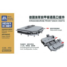 1/350 Kriegsmarine Forward Deck Vents x1