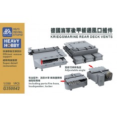 1/350 Kriegsmarine Aft Deck Vents x1