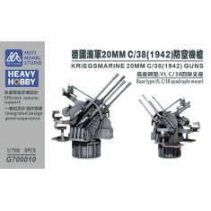 1/700 Kriegsmarine 20mm C/38 (1942) Guns x8