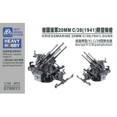 1/700 Kriegsmarine 20mm C/30 Gun Trailer x8