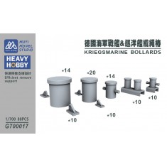 1/700 Kriegsmarine Bollards x88