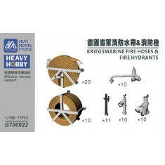 1/700 Kriegsmarine Fire Hoses & Fire Hydrants x71