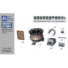 1/700 Kriegsmarine Deck Accessories Set A x35