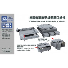 1/700 Kriegsmarine Aft Deck Vents x1