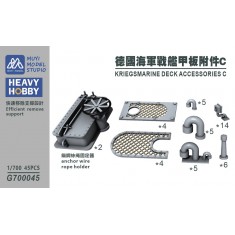1/700 Kriegsmarine Deck Accessories Set C x45