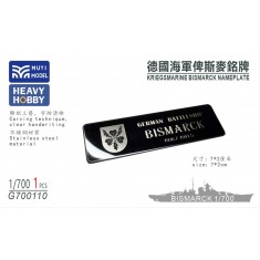 1/700 Kriegsmarine Bismarck Nameplate x1