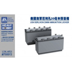 1/700 US Navy 20mm Oerlikon Ammunition Lockers x40
