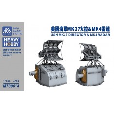 1/700 US Navy Mk.37 Director & Mk.4 Radar x4