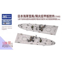 1/200 IJN Yukikaze/Kagero Aft Deck Accessories (1940) x80