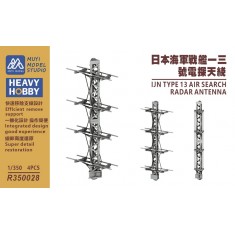 1/350 IJN Type 13 Air Search Radar Antenna x4