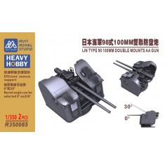 1/350 IJN Type 98 Twin 100mm AA Mount x2