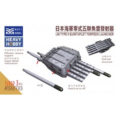 1/350 IJN Type 0 Quintuple Torpedo Launcher x3