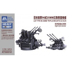 1/700 IJN Type 96 Triple 25mm AA Mounts x16