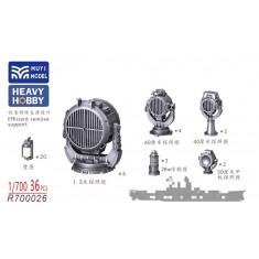 1/700 IJN Searchlight Set for Yamato (1945) x36