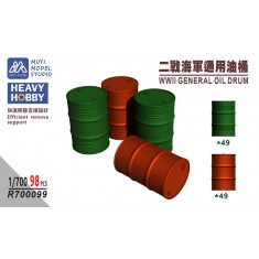 1/700 WWII General Oil Drums x98
